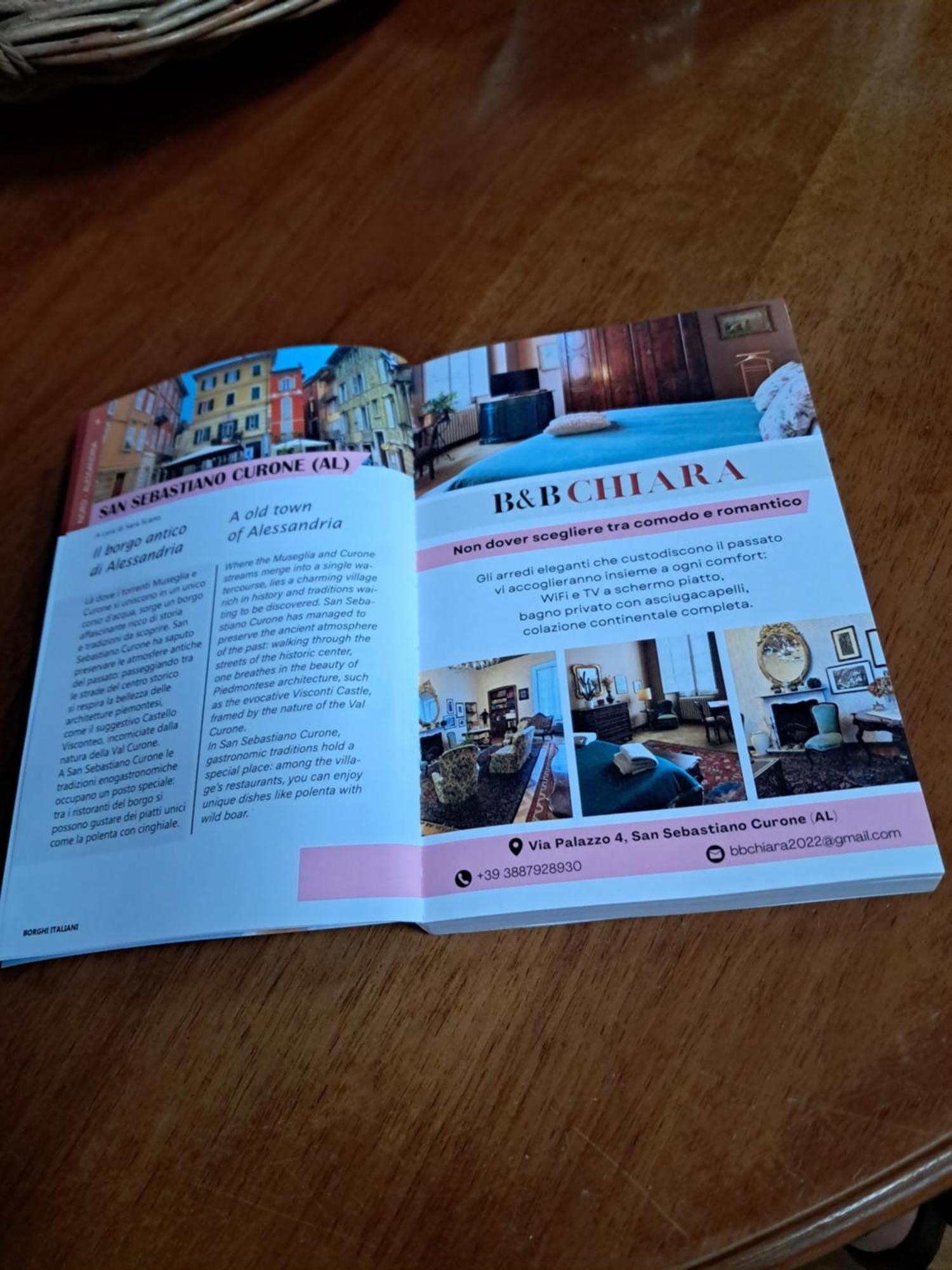 Bed & Breakfast Chiara San Sebastiano Curone Eksteriør bilde